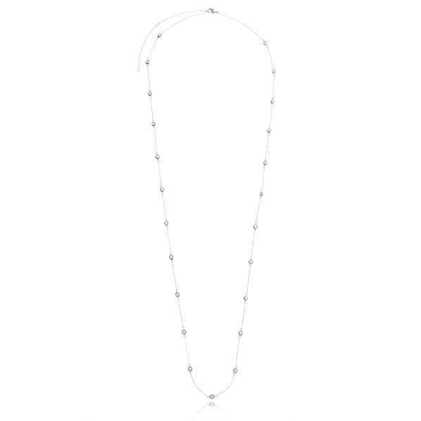 Colar Feminino Comprido com Zircônias