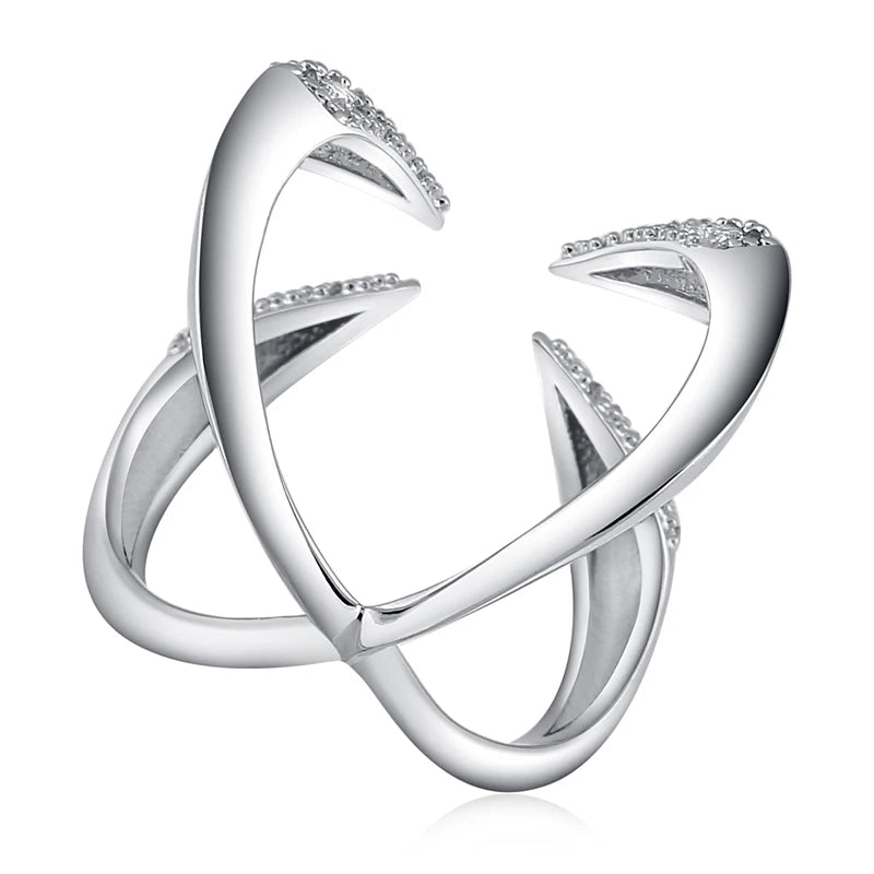 Eagle Claws and Zirconia Adjustable Ring