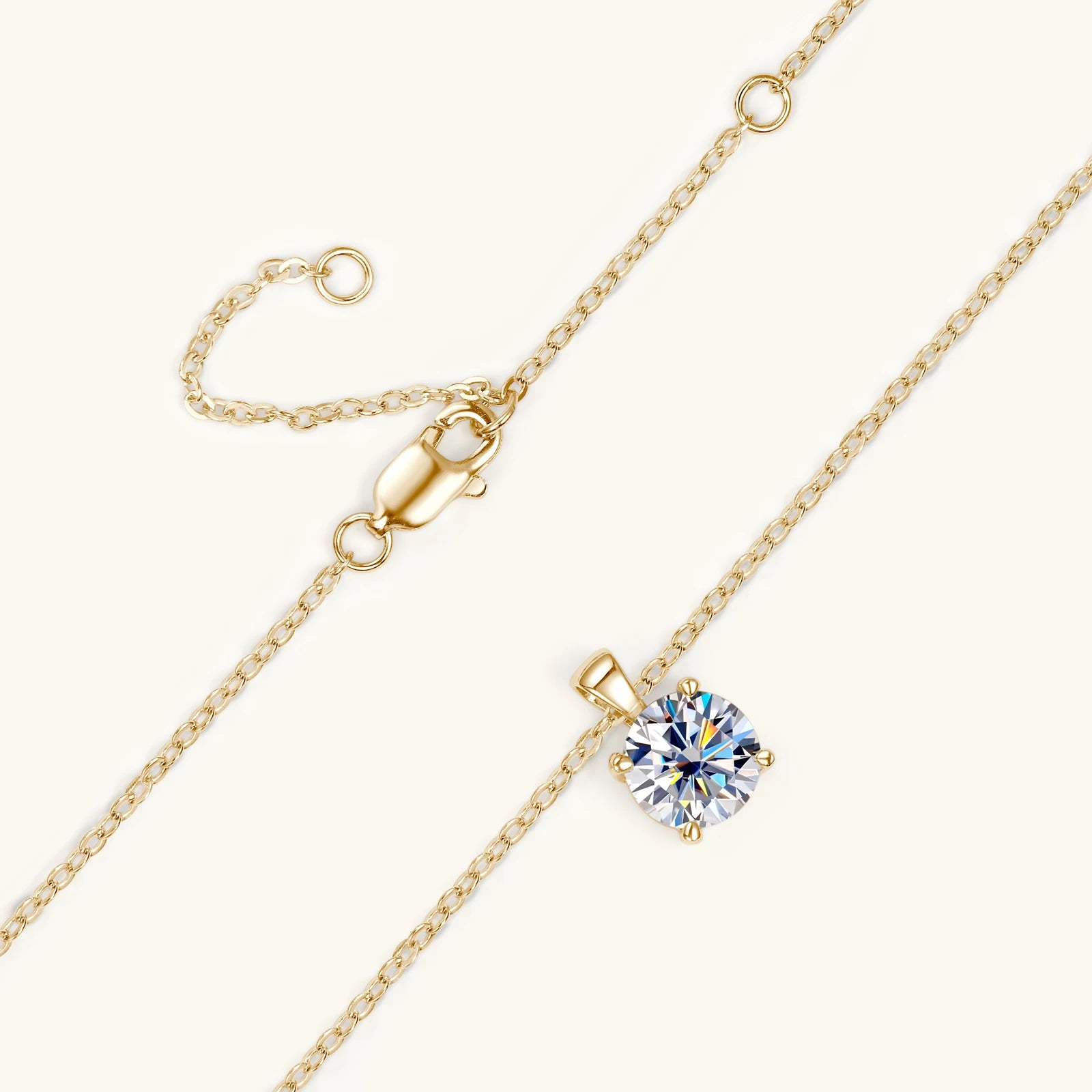 Colar Feminino Ponto de Luz com Moissanite