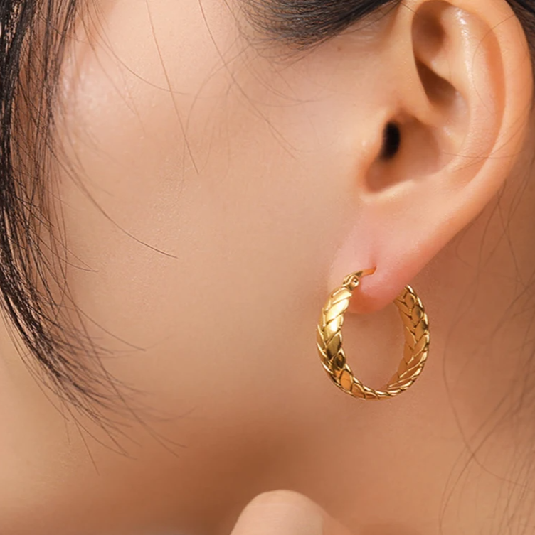 Braided Hoop Earring