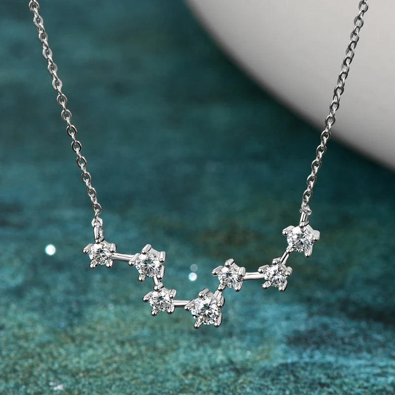 Colar Feminino Constelação Ursa Maior de Mossanite