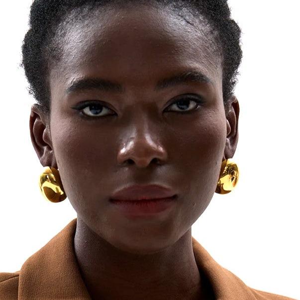 Smooth Round Domed Earring