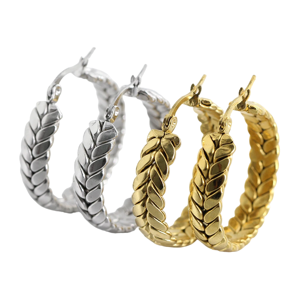 Braided Hoop Earring