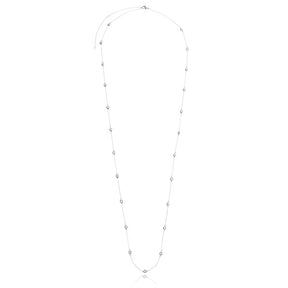 Colar Feminino Comprido com Zircônias