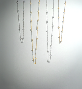 Colar Feminino Comprido com Zircônias