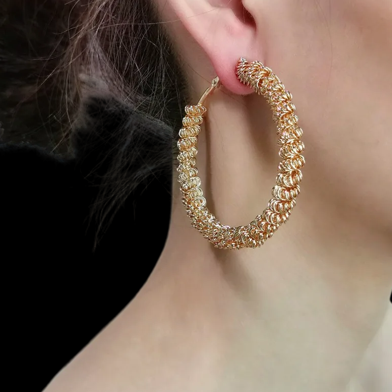 Twisted Hoop Earring