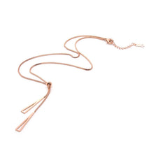 Colar Feminino Comprido Ajustável com Pingente Triângulos