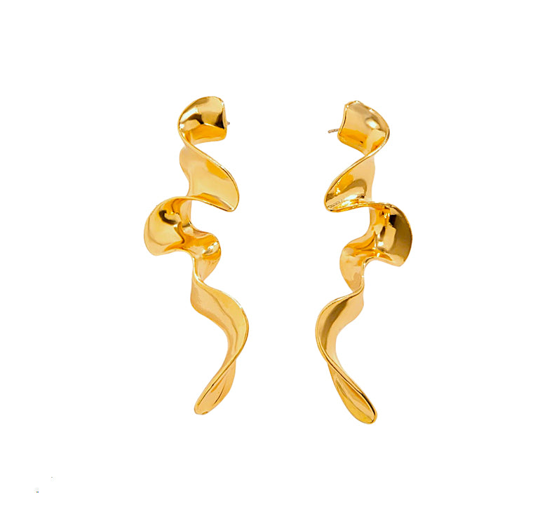 Long Wave Earring 