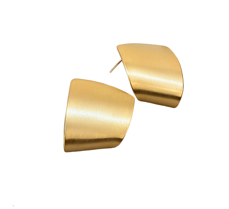 Matte Geometric Plate Earring 