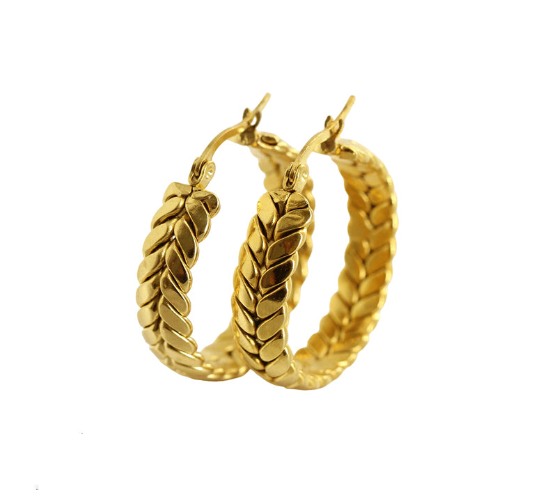Braided Hoop Earring 