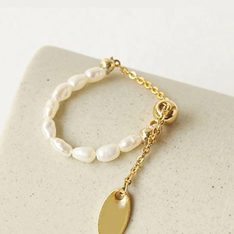 Freshwater Pearls Adjustable Ring