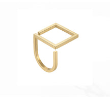 Anel Ajustável Feminino Geométrico Architetto