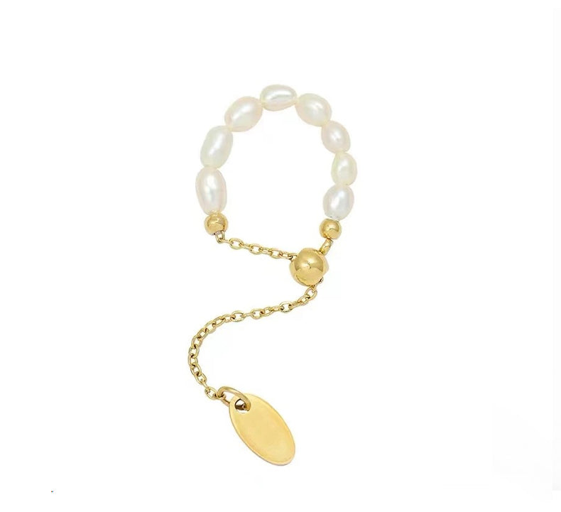 Freshwater Pearls Adjustable Ring