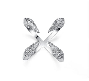 Eagle Claws and Zirconia Adjustable Ring