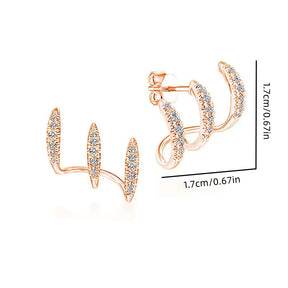 Trident Claws Earring with Zirconias