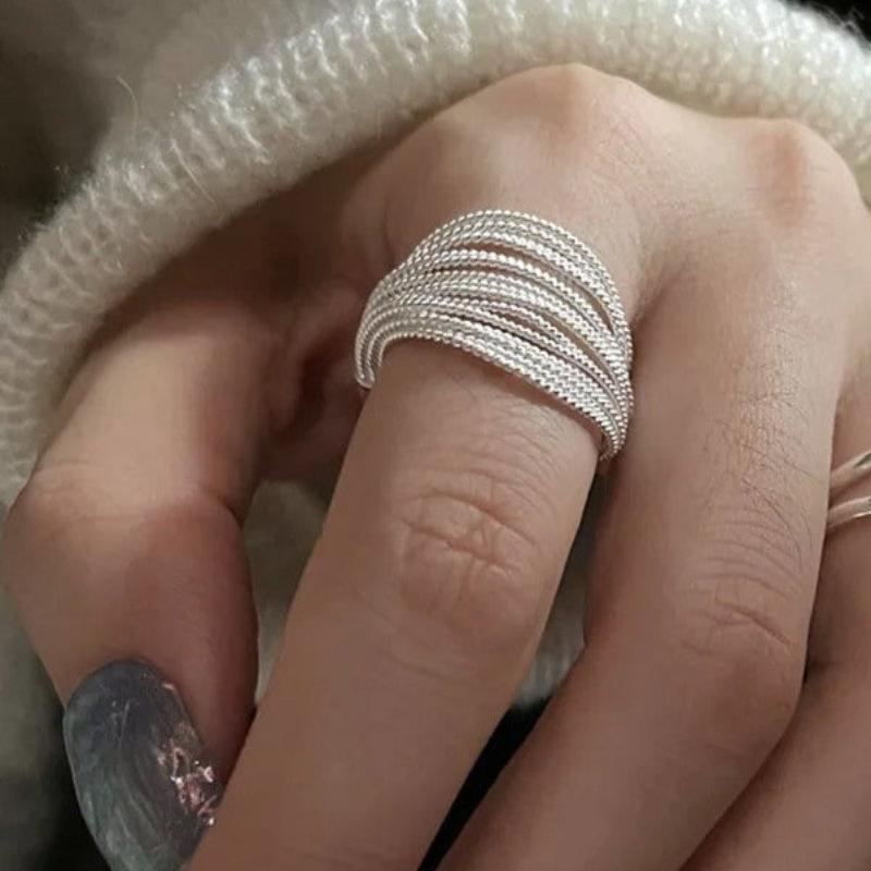 Thousand Strings Adjustable Ring (925 Sterling Silver)