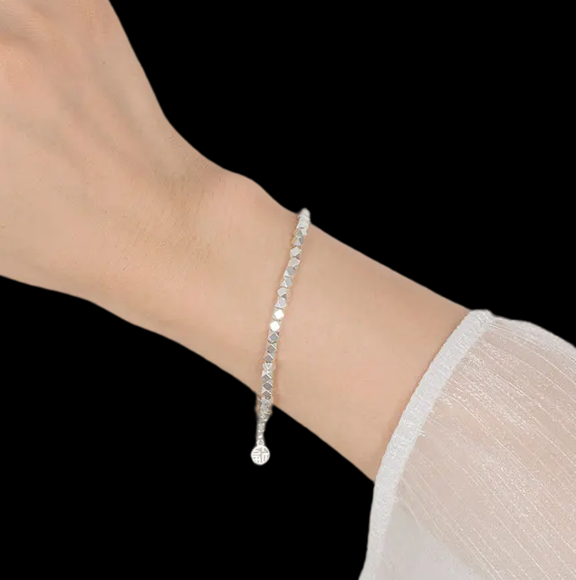 Geometric Spheres Bracelet (925 Sterling Silver)