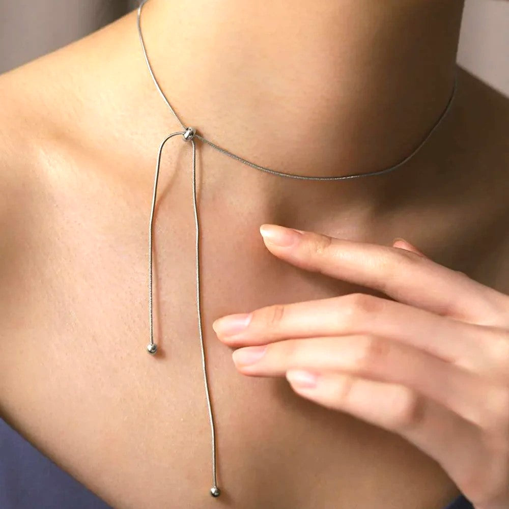 Snake Thread Choker Choker (925 Sterling Silver)
