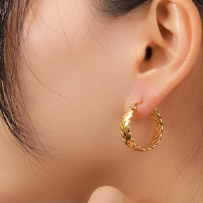 Braided Hoop Earring 