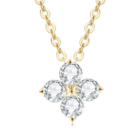 Flower Shape Light Point Chain (925 Sterling Silver)