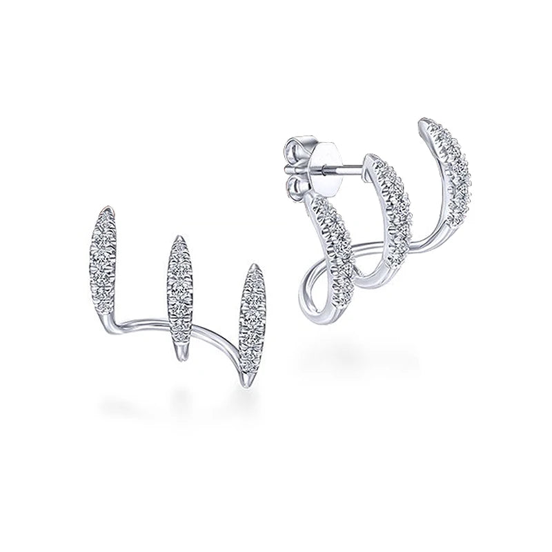 Trident Claws Earring with Zirconias