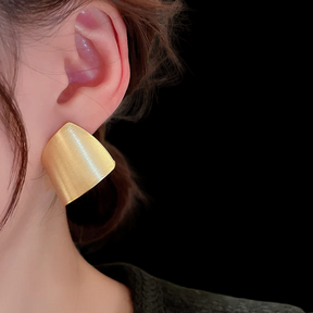 Matte Geometric Plate Earring 