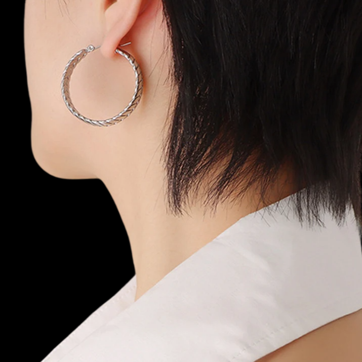 Braided Hoop Earring 
