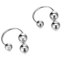 Half Hoop Earring 3 Balls