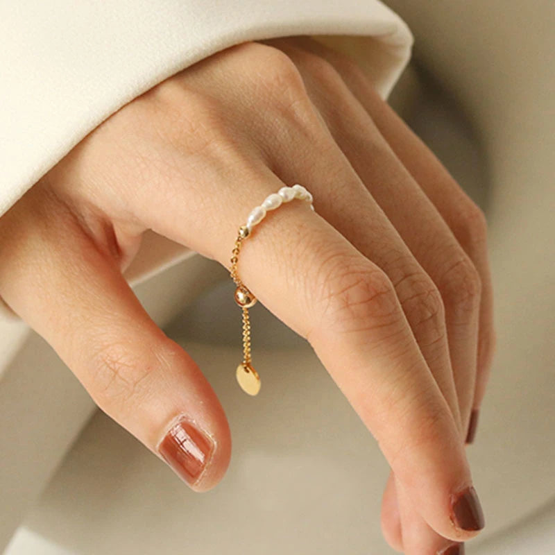 Freshwater Pearls Adjustable Ring