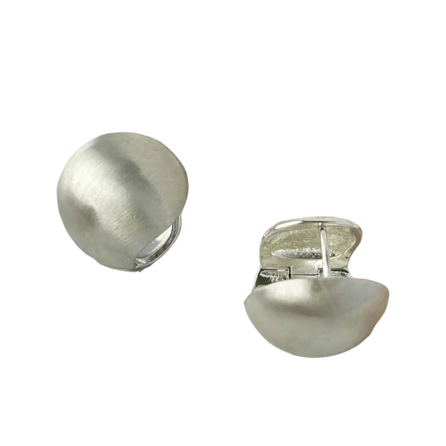 Matte Fat Hoop Earring