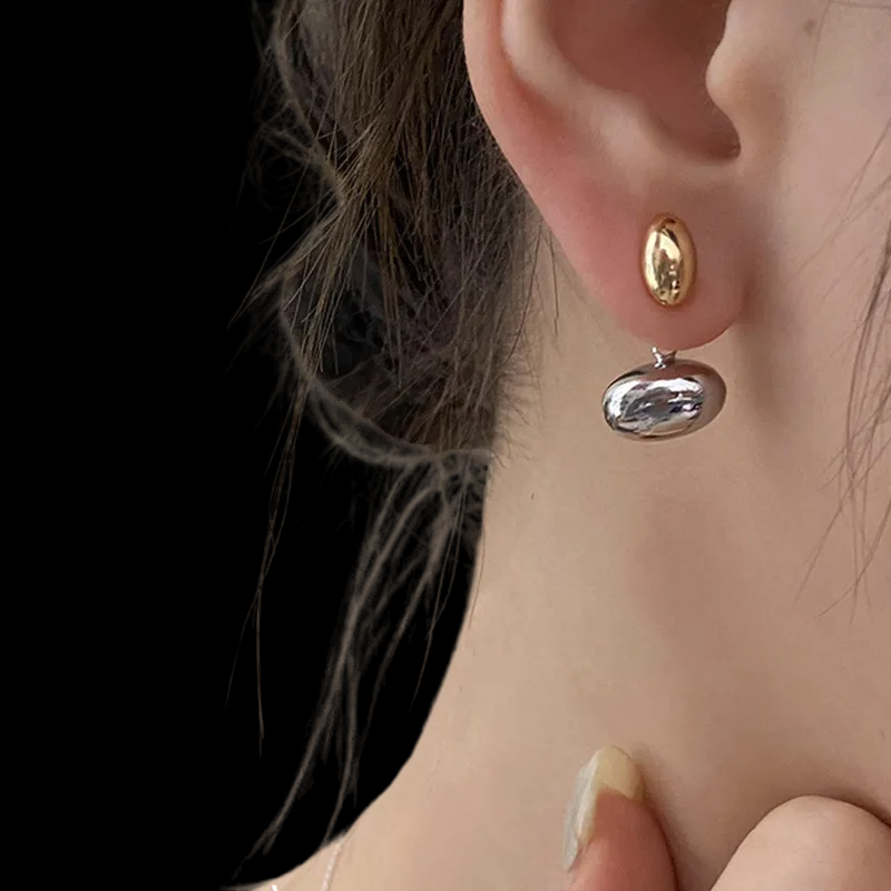 Bean Grain Earring 2 Tones 