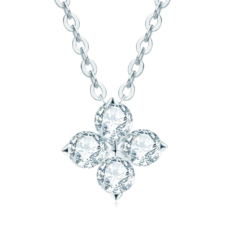 Flower Shape Light Point Chain (925 Sterling Silver)