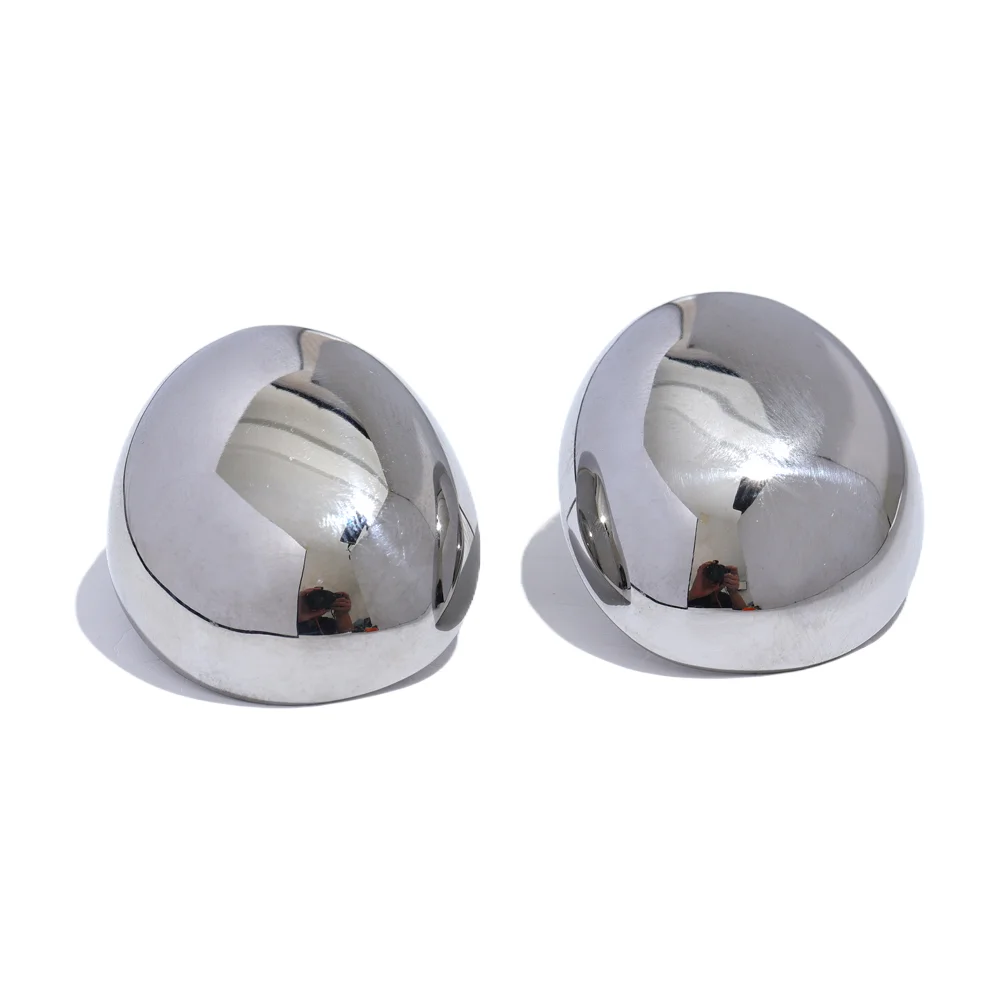 Smooth Round Domed Earring 