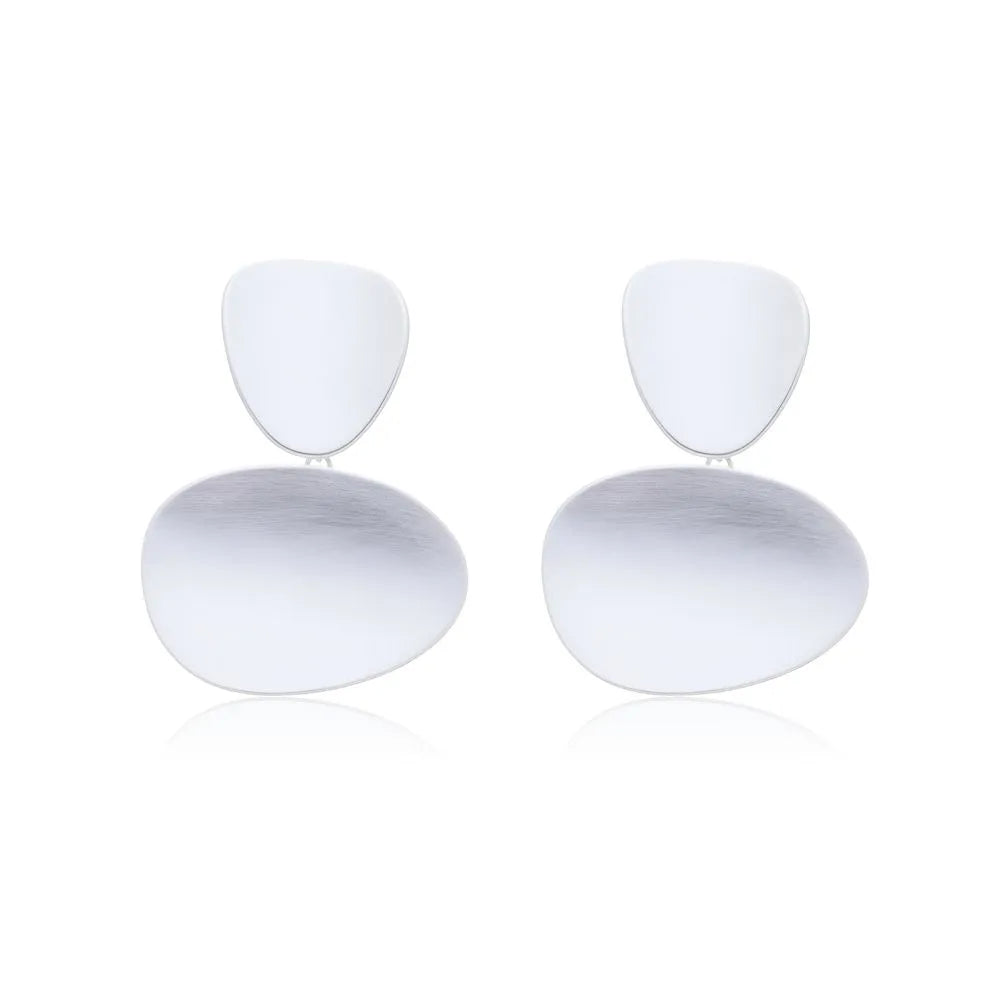 Brinco Feminino Curve Plate Fosco