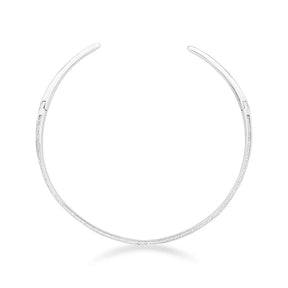 Gargantilha Feminina Dura Articulada de Carré de Zircônias